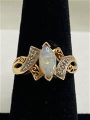 10K YELLOW GOLD OPAL RING 2G SIZE 7 (1) MARQUISE CUT OPAL 10.7MM X 4.7MM